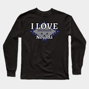 I LOVE Nevada | Arkensas County Long Sleeve T-Shirt